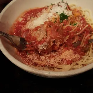 Spaghetti & Meatballs or Sausage