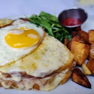 Croque Monsieur turned madame. $20 and incredible. Parc Bistro is an absolute must.