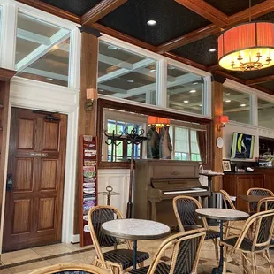 the interior of the restaurant