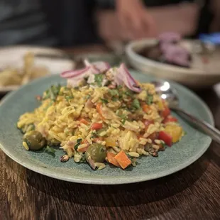 Arroz Atolado: Columbian vegan risotto. It is so good.