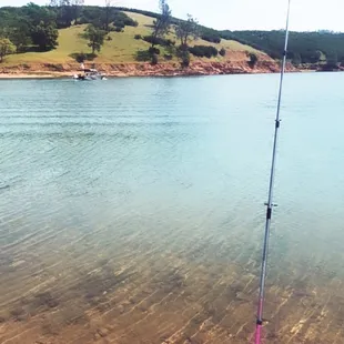 Fishing at Lake Pardee.