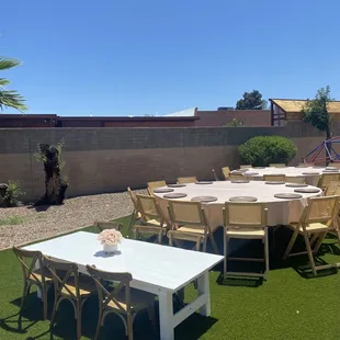 Backyard birthday