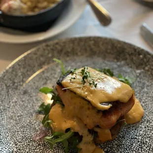 a plate of food on a table