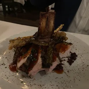 Double cut pork chop