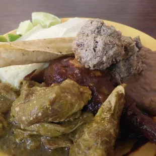 Plateful from the buffet