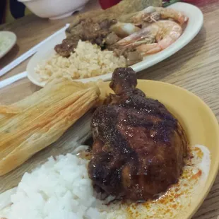 Chicken and tamales!
