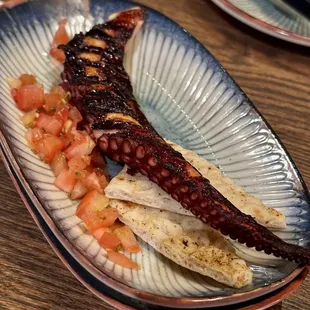Grilled octopus
