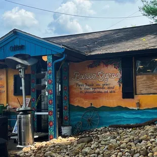 from outside seated area