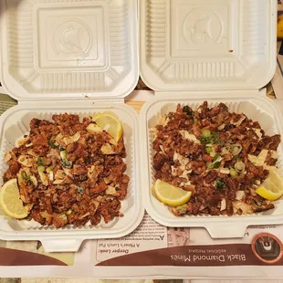 2 orders of pork sisig