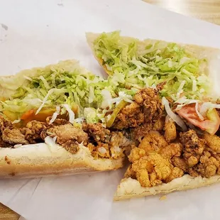 Oyster &amp; Shrimp Combo Poboy