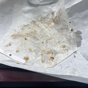 There was nothing left of a roast beef po-boy!