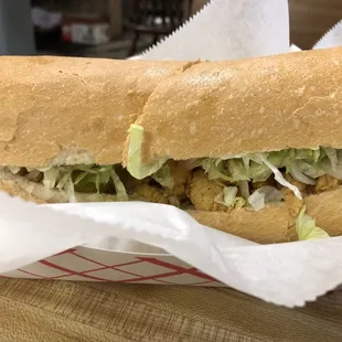 &quot;Small&quot; shrimp po-boy
