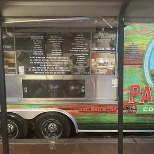 No prices on the menu, but tacos are $2 each.