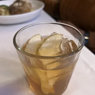 Old fashion with cinnamon pear