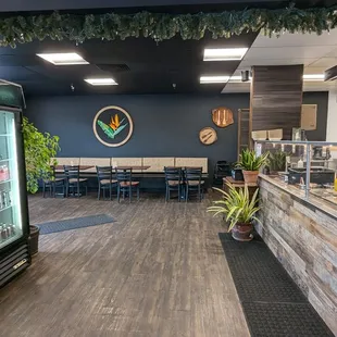 Coolers and small dining room