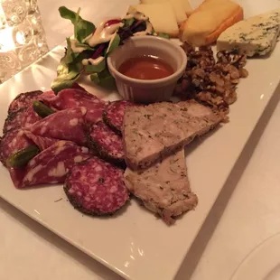 Meat and cheese plate