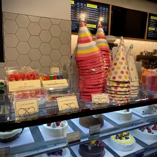 Birthday party supplies! No need for an extra trip for candles or hats!