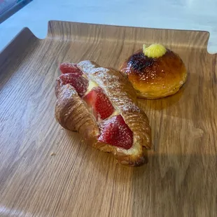 Mini Strawberry Croissants