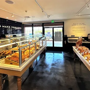 pastries and breads display