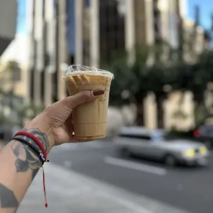 Small iced caramel macchiato