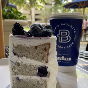 Blueberry Chiffon Cake