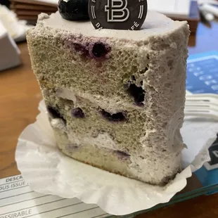 Lemon Lavender Blueberry Cake
