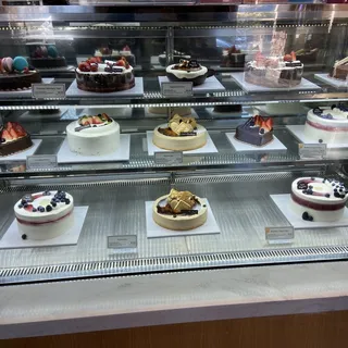 Blueberry Chiffon Cake Slice