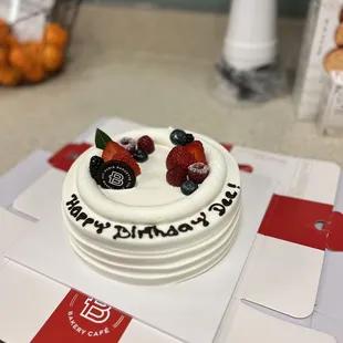 Mixed Berry Soft Cream Cake