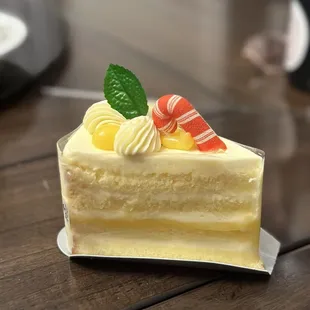 Lemon Citrus Layer Cake Slice