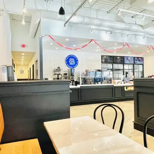 the interior of a restaurant