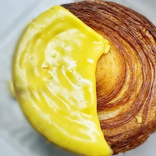 Lemon croissant. Overdone, very dry and overly lemony. Not a fan.