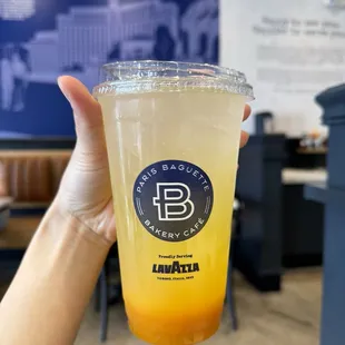Mango lemonade refresher thought this would be carbonated but its still good! 9/1