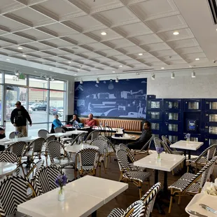 the interior of the restaurant