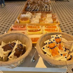 Middle table-various items