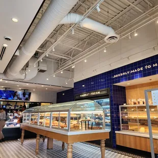 the interior of the store