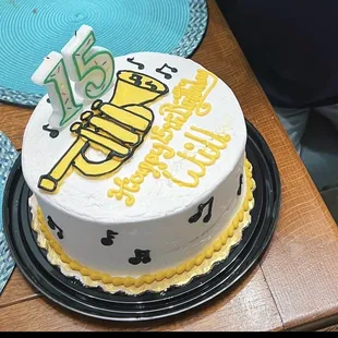 Cake with custom artwork