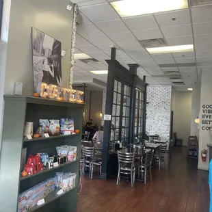 Entrance to seating area