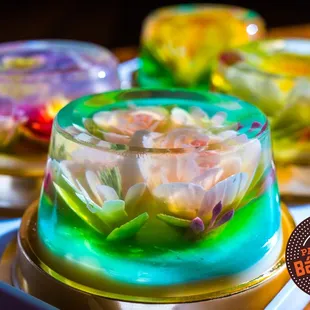 3D JELLO/ Edible Gelatin Art.  Hand made  3D Jello