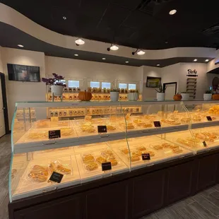 A lot of pastries to choos from