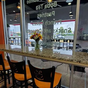 Outdoor seating available