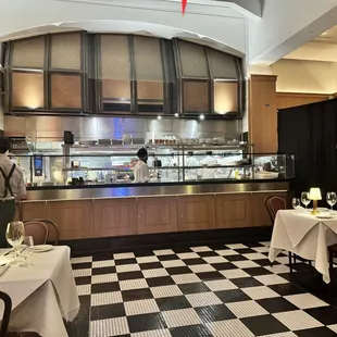 interior, sushi and sashimi