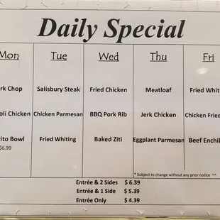 Daily Special