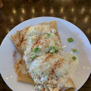 Salmon Benedict Crepe