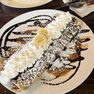 Almond Butter Banana Crepe