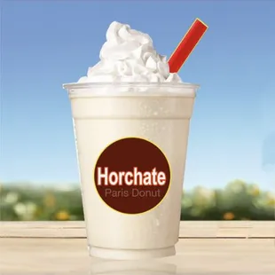 Horchata Smoothie cold drink with boba