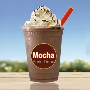 Mocha Smoothie with boba so good