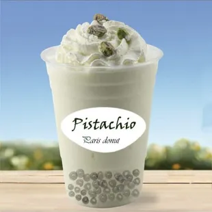 Pistachio Smoothie at Paris Donut