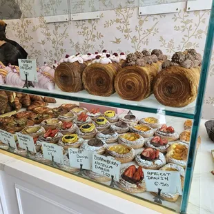 delicious looking pastry selection