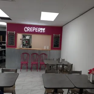 the interior of a restaurant