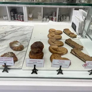 More pastries..almond chocolate pistachio croissant, cinnamon bun, palmiers, etc